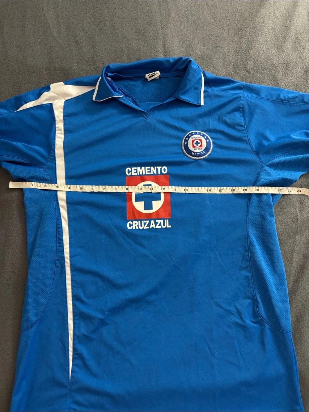 Cruz Azul Mexico Soccer Jersey Blue Futbol Shirt Unisex Large Vintage - Picture 4 of 8